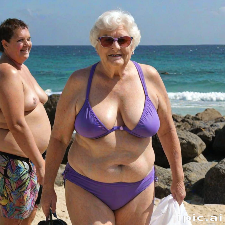 fat granny bikini