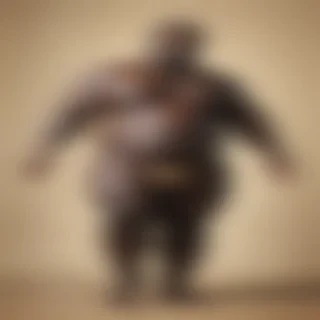 black fat man