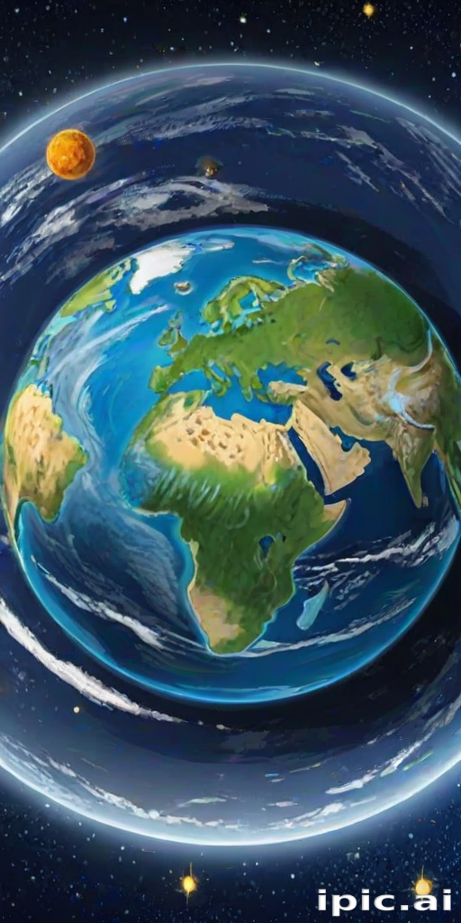 cartoon picture of the planet earth