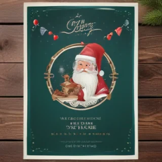 christmas card template psd