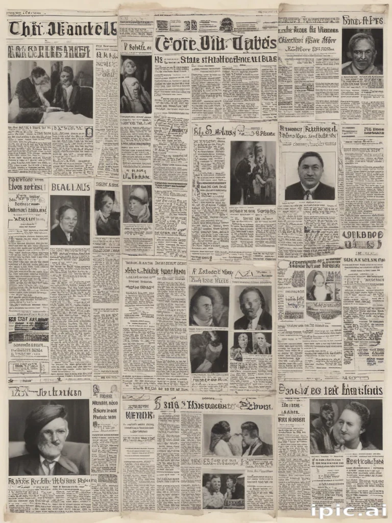 newspaper collage png