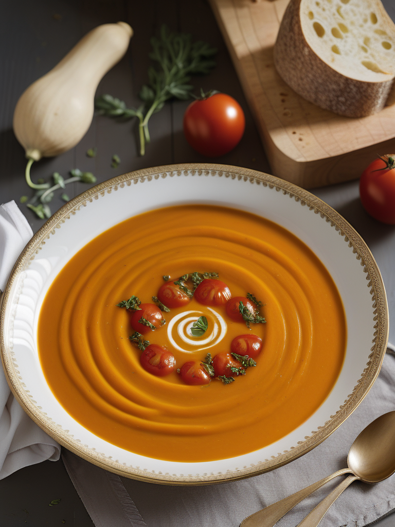 butternut squash and tomato soup