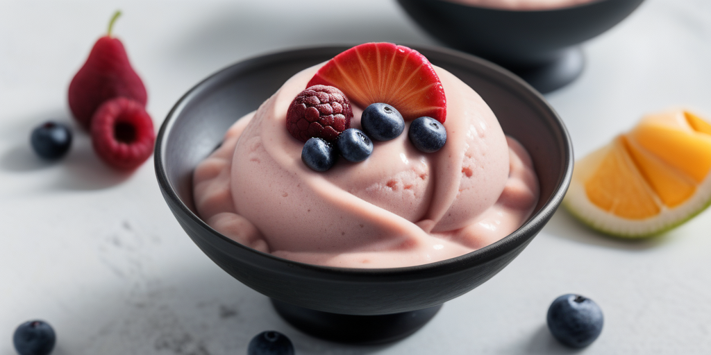 ninja creami sorbet with frozen fruit