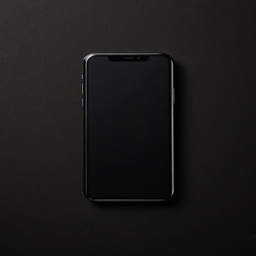 black background phone