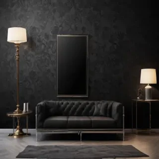 black wallpaper phone