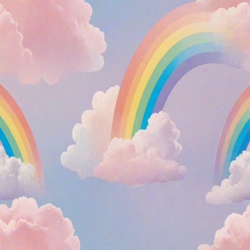 pastel rainbow