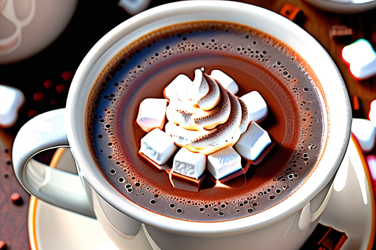 hot cocoa mix in coffee