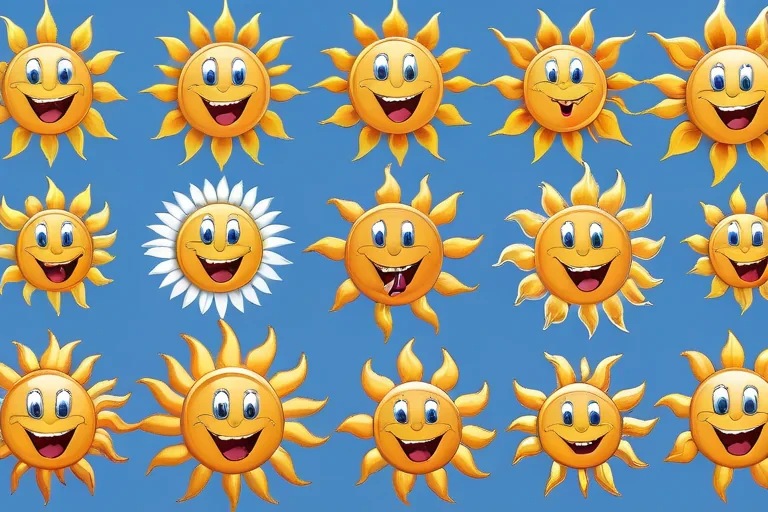 cartoon suns