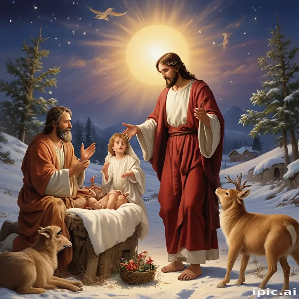 merry christmas jesus images