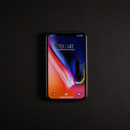 black background phone