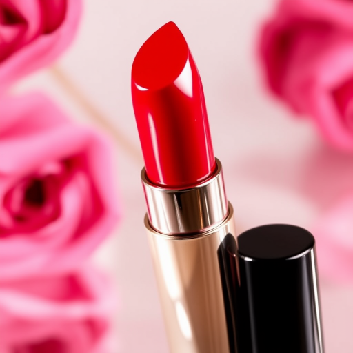 Vibrant Ruby Radiance lip color featuring a glossy finish, intense pigmentation, and long-lasting formula, perfect for glamorous evening looks and special occasions