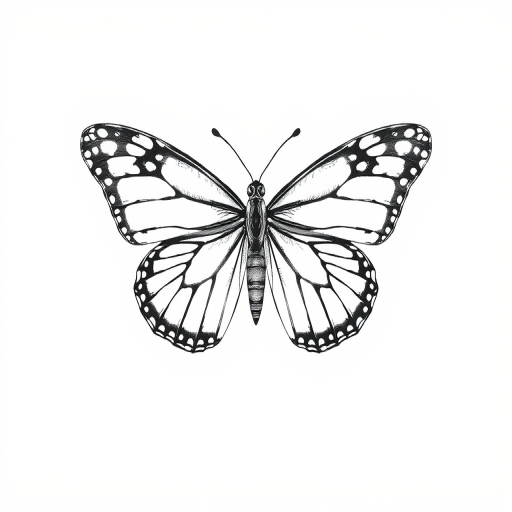 drawing of a butterfly