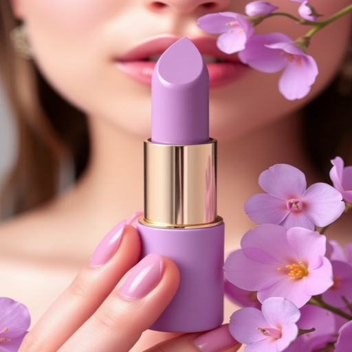 Opaque lavender lipstick "Pastel Dream" with creamy finish and cool undertones, ideal for spring looks and pastel lovers, infused with soothing botanical extracts