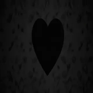 aesthetic black heart wallpaper
