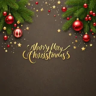 merry christmas clipart transparent background