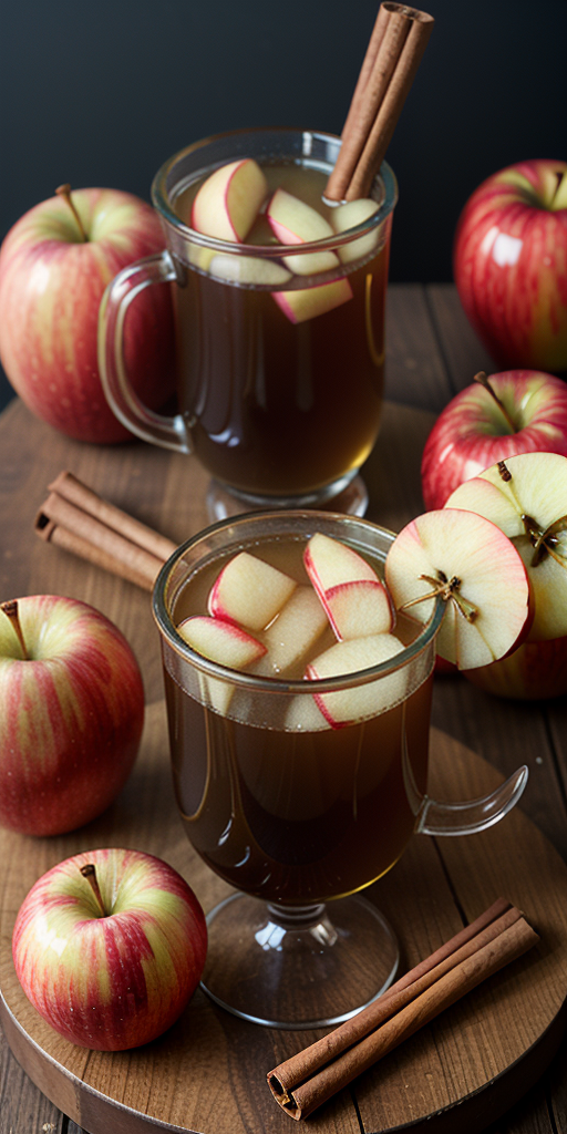 apple cider with red hots