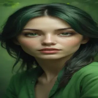 green background