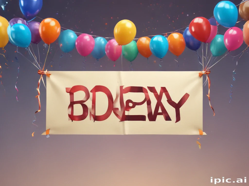 happy birthday banner png