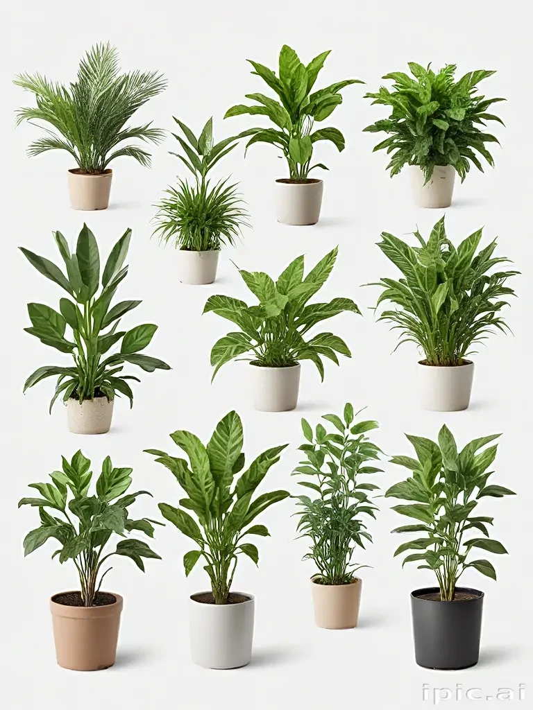 plants no background