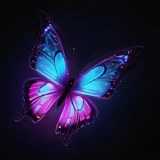 neon butterfly wallpaper