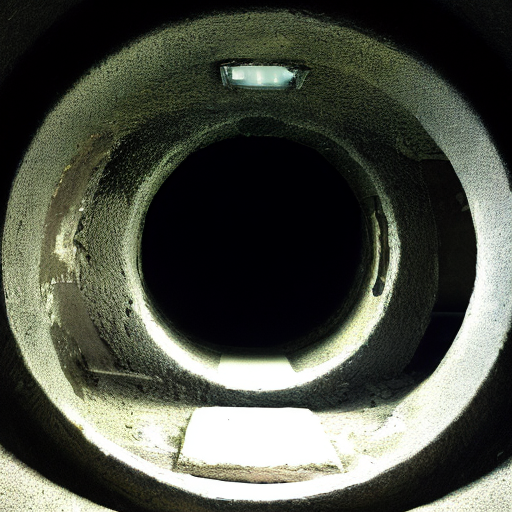 Free Ai Image Generator manhole seen from inside very dark