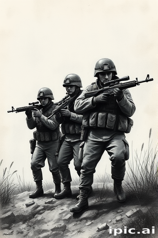 soldiers drawing