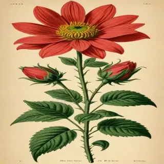 vintage flower illustration