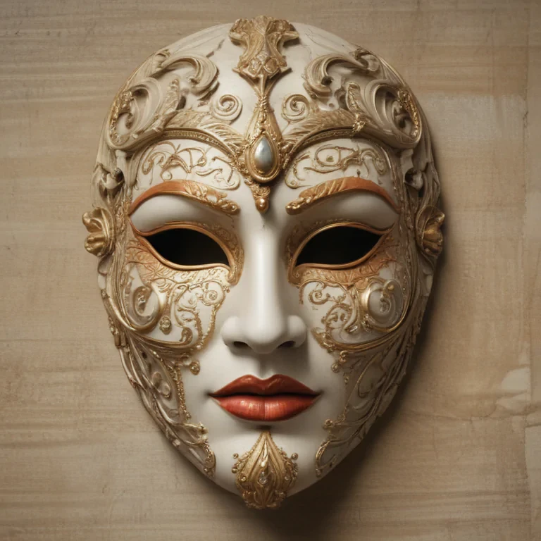 drawing of a mask