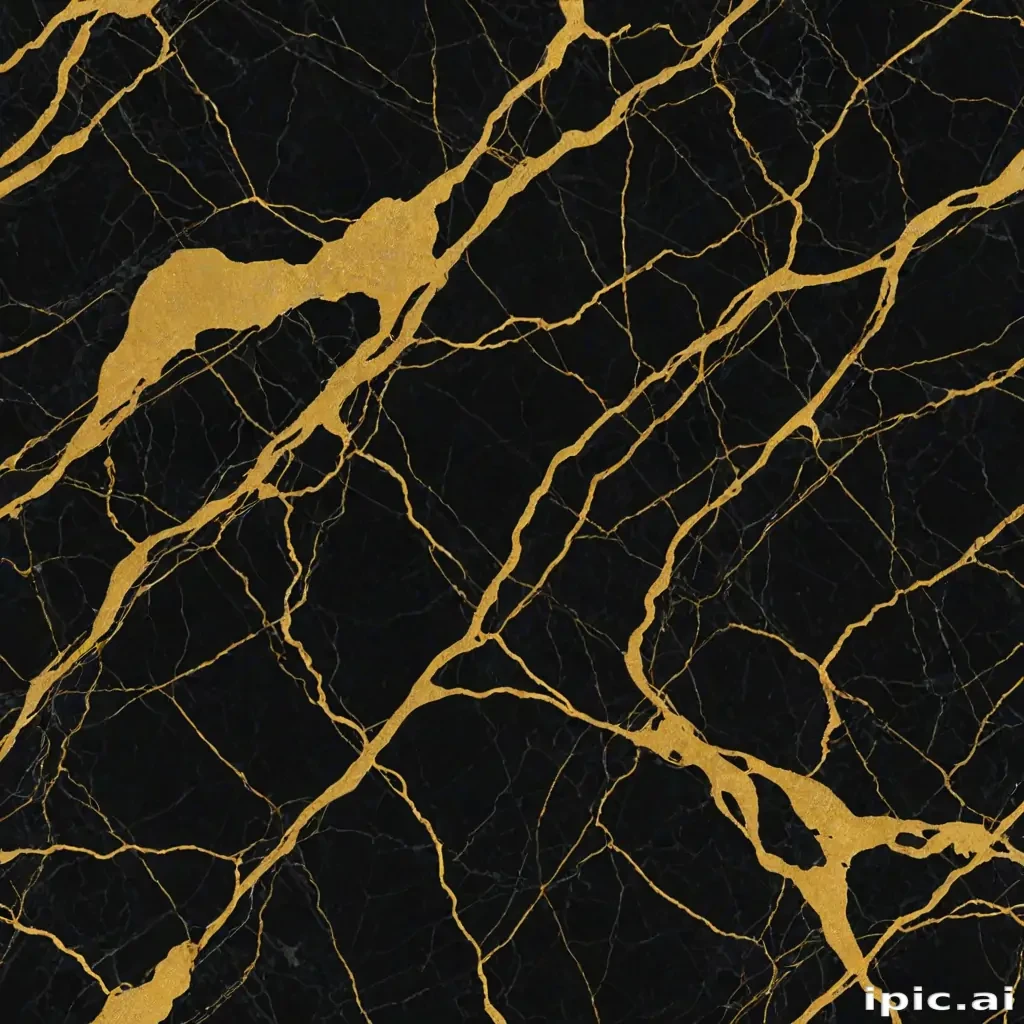 black and gold marble