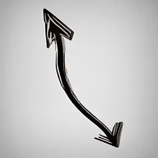drawn arrow
