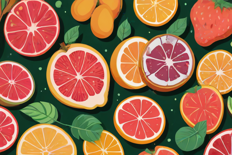 aesthetic fruit background