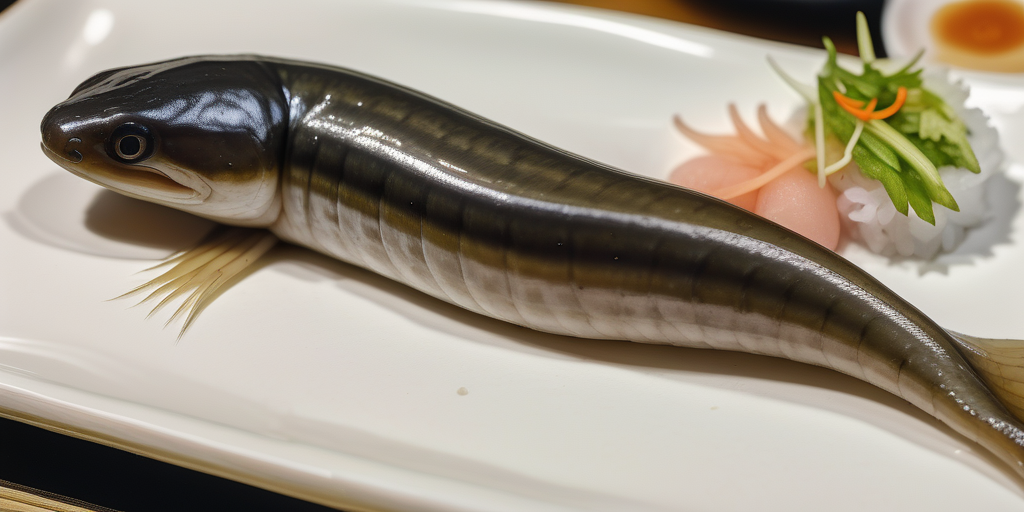 freshwater eel at a sushi bar