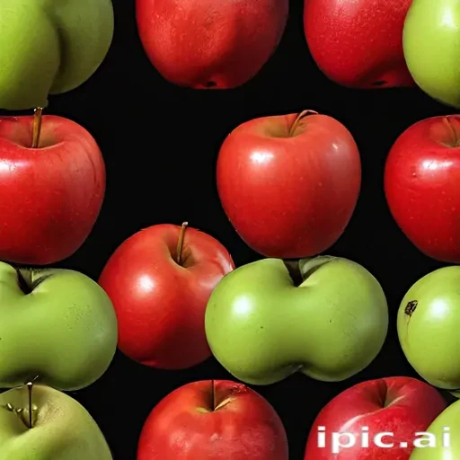 drawn apples