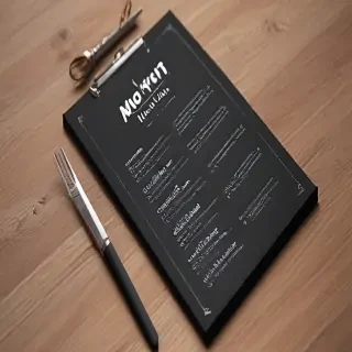 menu mockup free