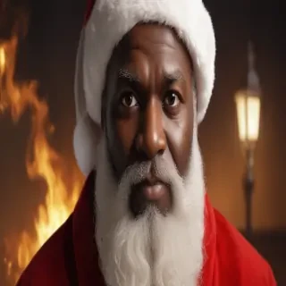 black santa png