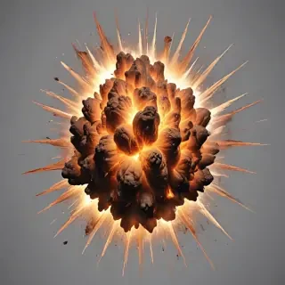 explosion transparent background