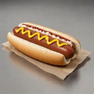 hot dog clipart black and white