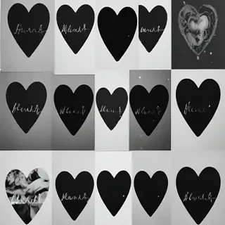 black heart aesthetic