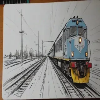 train sketch