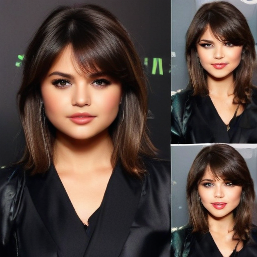 selena gomez hair bangs