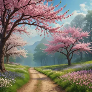 spring aesthetic desktop wallpaper