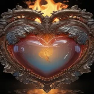aesthetic transparent heart