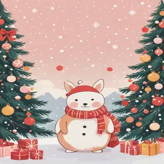 cute christmas wallpaper aesthetic