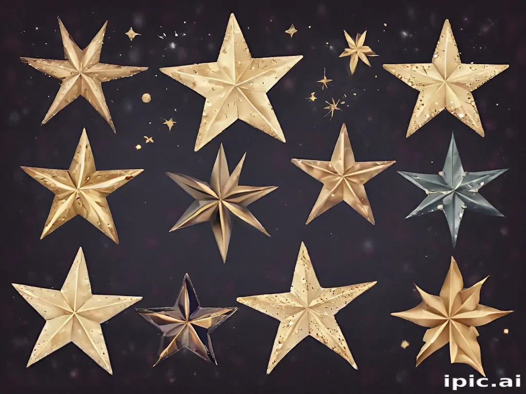 christmas stars clipart