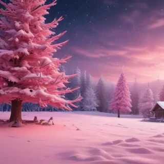 pink christmas aesthetic wallpaper
