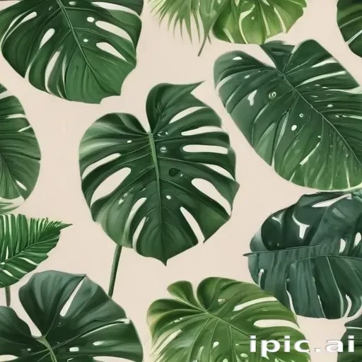 aesthetic monstera wallpaper