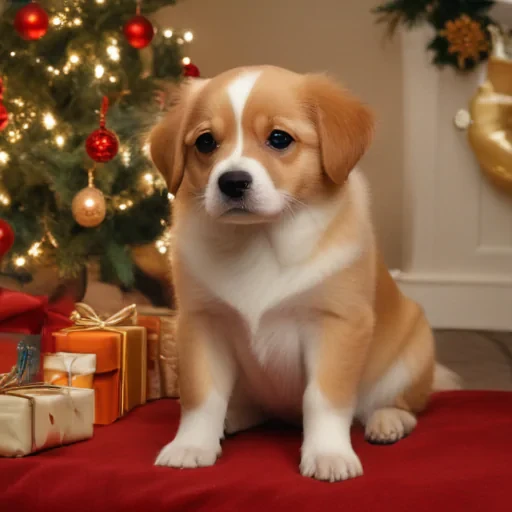 pictures of dogs christmas