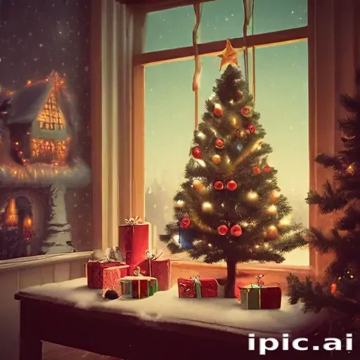retro christmas image