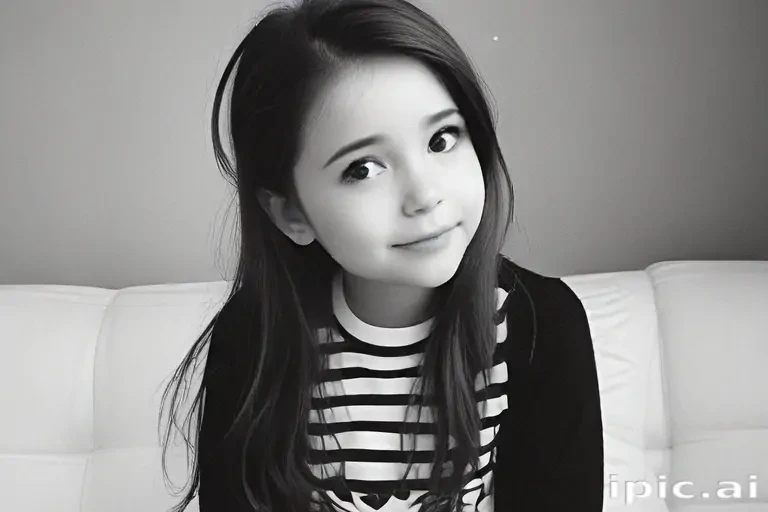 black and white cute