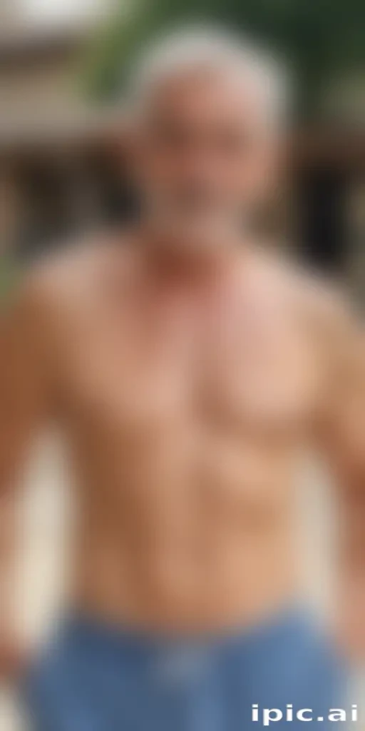 shirtless old men